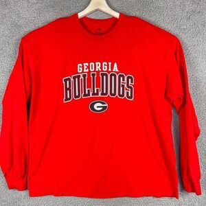 Georgia Bulldogs Tee Shirt Mens 2XL Athletic Tee Gym Run Camp Football‎ Fanatics